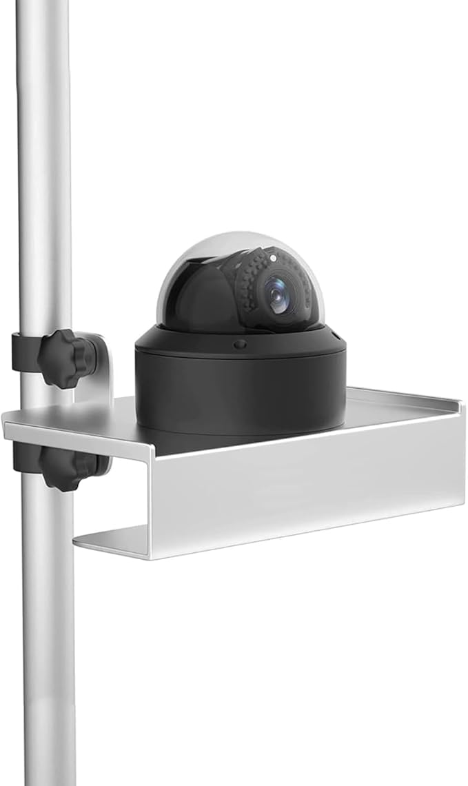 2 Pack Metal Grow Tent Corner Shelf, Super Sturdy Grow Tent Pole Mount Shelf, Heavy-Duty Tent Pole Shelf, Fit All Poles Sizes (Including 16mm 19mm and 22mm)