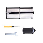 Drfeify 1 Gallon Gravity Water Filter System, 60ml min Rate Food Grade Stainless Steel, Removes Impurities Improves Taste, with Activated Carbon Silver Ions UF Membrane, for Camping (K8779 No Bracket)