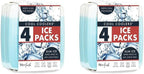 Cool Coolers by Fit + Fresh, Reusable & Long-Lasting Slim Ice Packs, Cold Packs for Lunch Boxes, Ice Packs for Lunch Bags, Blue 8 Pack