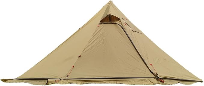 10.5' x 5.2' Camping Tent with Stove Jack Outdoor Teepee Tent for Family Camping Backpacking Hiking,Teepee Tent
