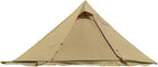 10.5' x 5.2' Camping Tent with Stove Jack Outdoor Teepee Tent for Family Camping Backpacking Hiking,Teepee Tent