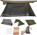 onewind Shelter, Camping Tarp Set Include Emergency Shelter, BugNet and Tent Footprint, Ripstop Silnylon with Silicone PU Coating Survival Shelter Tent for Camping, Hiking, Backpacking