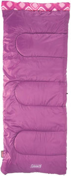 Coleman Kids 45°F Sleeping Bag for Children up to 5ft 5in Tall, Lightweight & Warm Sleep Sack for Indoor/Outdoor Use, Machine Washable