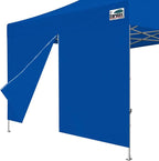Eurmax USA Instant Canopy SunWall Canopy Middle Zipper Wall for Easy Entry and Exit Sidewall for Pop Up Canopy Tent,1 Pack Sidewall Only (10Ft×5.6Ft,Royal Blue)