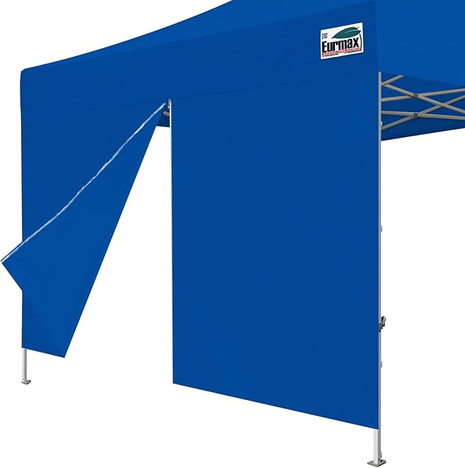 Eurmax USA Instant Canopy SunWall Canopy Middle Zipper Wall for Easy Entry and Exit Sidewall for Pop Up Canopy Tent,1 Pack Sidewall Only (10Ft×5.6Ft,Royal Blue)