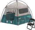 Mini Tent,Model Tent Decoration with Chair,1:12 Miniature Doll Camping Model Tents Movable Decorative Scene Accessories Photography Props Miniature Model Tent for Tiny Pets (Gray)