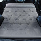 Self-Inflating Car Air Mattress for Kia EV9 2024-2025 SUV 7-Seater, 5cm Thick Portable Foldable Double/Single Bed for Camping Travel,Suede Fabric Gray