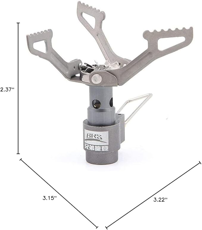 BRS Stove BRS 3000T Stove Titanium Ultralight Backpacking Stove Portable Propane Camping Stove Gas Burner Camp Stove only 26g with Extra O Ring