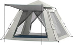 Outdoor Family Tent Weatherproof, Foldable Portable Camping Tent with Carry Bag, Pop Up Waterproof Ventilated Backpacking Tents for Camping, Parks, Picnicking, Traveling