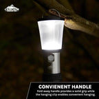 Cascade Mountain Tech Collapsible IPX4 Water-Resistant LED Lantern with 4 Light Modes - 3 Pack,Black/Silver