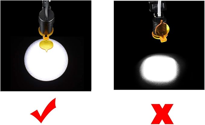 Superdental Protable LED Head Light Lamp for Binocular Loupe Metal Clip with Plastic Body for Fast Heat Dissipation (Black)