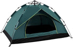 Family Tent Outdoor Tent Breathable Waterproof Camping Tent with One-Touch Finish Folding Climbing Tent Outdoor Tent, 34 people, Blue