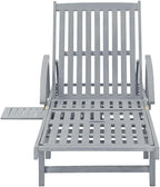 Camp Chair Lawn Chair Outside chairsPatio Sun Lounger with Cushion Solid Acacia WoodSuitable for Gardens, courtyards, and patios