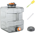 ASIEIT 3.2 Gallon Water Jug with Spigot, Portable Water Tank BPA Free, Leak-Proof Water Containers for Camping Water Storage Containers for Emergency Outdoor Hiking Picnic, Green/Black/Yellow