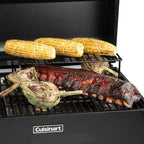 Cuisinart 8-in-1 Portable Wood Pellet Grill and Smoker, Compact for RV, Tailgates, Camping, and Backyard Cooking, Smoky Flavor, Versatile Meat Smoker