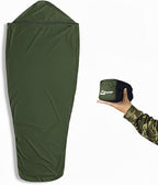 Litume Bivy Sack Sleeping Bag Cover – Waterproof Mummy-Style, Compact & Lightweight Shelter for Stealth Camping Backpackers Wild bushcraft Equipment Outdoor Survival