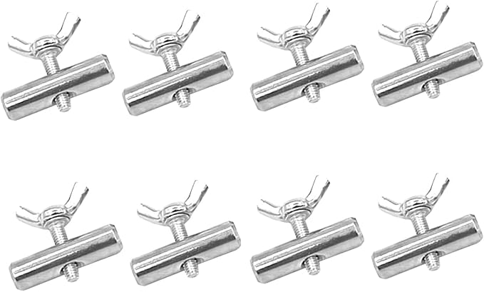 samou 8Pcs Rv Awning Rail Stoppers 8 mm Piping Rail Stoppter for RV, Caravan, Motorhome, Camping Tent Equipment, Awning Accessories, 304 Stainless Steel