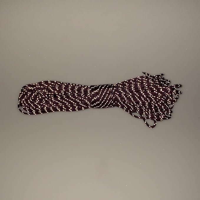 Paracord Planet – Fluorescent 1.75mm Reflective Guyline 95 Paracord Tent Rope Camping Parachute Cord – Maroon – 65ft