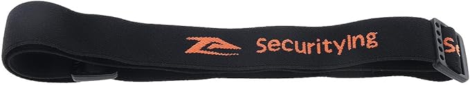 SecurityIng 1PC Elastic Headband Adjustable Headlight Strap Fit for 22mm - 26mm Torch Headlamps Holder