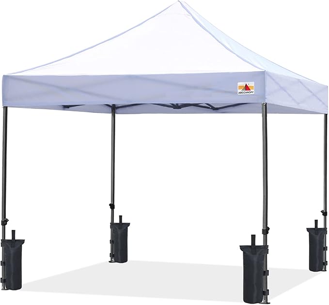 ABCCANOPY Canopy Weights Set of 4-120LBS Sand Bags for Pop up Tent, Weight Bags for Outdoor Gazebo, Trampoline, Pergola, Black (Without Sand)