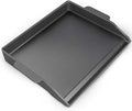 Cast Iron Griddle Gas Grill Pan Insert for Weber Charbroil Nexgrill Replacement Parts Universal Stove Top Flat Charcoal Cooking Plate Outdoor Camp Tailgating Teppanyaki Accessory 17" x 13"