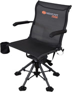 NEXCAM Field Chair for Hunting, Fishing, and Camping - Portable Hunting Chair with 360 Swivel - Tiltable and Rockable Fishing Chair with Adjustable Height