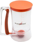 Blackstone 1543 Outdoor Griddle Breakfast Preparation Kit with Pancake Batter Dispenser, Cast Iron Bacon Press, and 2 Non Stick Steel Egg Rings
