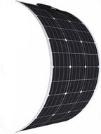 100W 12V Flexible Solar Panel Monocrystalline Cell for 12V Battery Charge Marine RV Trailer Boat Cabin Van Car Uneven Surfaces