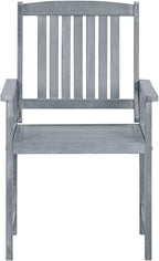 Director's Chairs with Cushions 4 pcs,Bistro Table and Chairs Outdoor,Lounge Chair,Patio Dining Chairs,Camping Chair,for Outdoor Patio, Campsite, or Yard, Gray Solid Acacia Wood