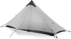 3FULGEAR Ultralight Tent for Backpacking, LANSHAN 1 Trekking Pole Tent 1 Person 3/4 Season Lightweight Easy Set Up Double Layer Shelter Waterproof Tents for Camping Hiking Outdoor Mountaineering