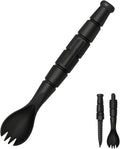 Tactical Spork, Tactical Spork Spoon Combo, 3 in 1 Tactical Camping Utensils, Camping Gear & Backpacking Gear, 1 Pack, Black