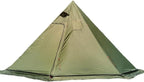 4-6 Person Teepee Hot Tent with Stove Jack Camping Pyramid Teepee Tent for Camping Backpacking Hiking