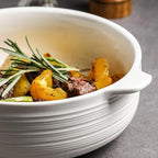 Camping Plates Ceramic Dinner Plates, Dining Bowls, Restaurant Service, Tableware, Serving Decorative Plate(10.5in)
