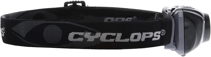 CYCLOPS 210 Lumen Headlamp, Tactical Durable Lightweight Compact Adjustable Stretch Headband Bright 3 Color LED Headlight, AAA Batteries Included, Pack of 2