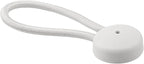 5 Pack Shock Cord Fastener Bungee Cord Clips With Adjustable Knob For Tent Boat Cover Canvas Marine Truck RV Trailer Accessories Nylon Rubber Material 13Cm Stretch Length(white)