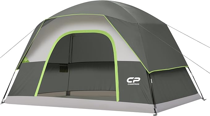 Tents for Camping 6 Person Tent Waterproof Windproof Double Layer Family Camping Tent, Easy Setup Dome Tent with Large Mesh Windows & Wider Door for Outdoor Camping & Hiking