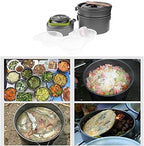Portable Camping Cookware Set, Camping Cookware Kit, Outdoor Cooking Equipment Tableware Kit Kitchen Utensils Hiking Picnic Self-Driving Supplies for Camping, Hiking, Picnic
