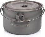 Compatible for Widesea Titanium Cookware Set, Outdoor Camping Tableware with Pot for Picnic, Hiking and Trekking