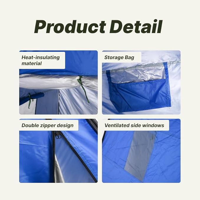 Portable Pop-Up Privacy Changing Tent (Lake Blue)