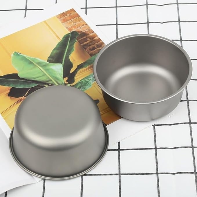 3PCS 500ml Outdoor Pure Titanium Bowl, Portable Tableware Suitable For Home Or Camping