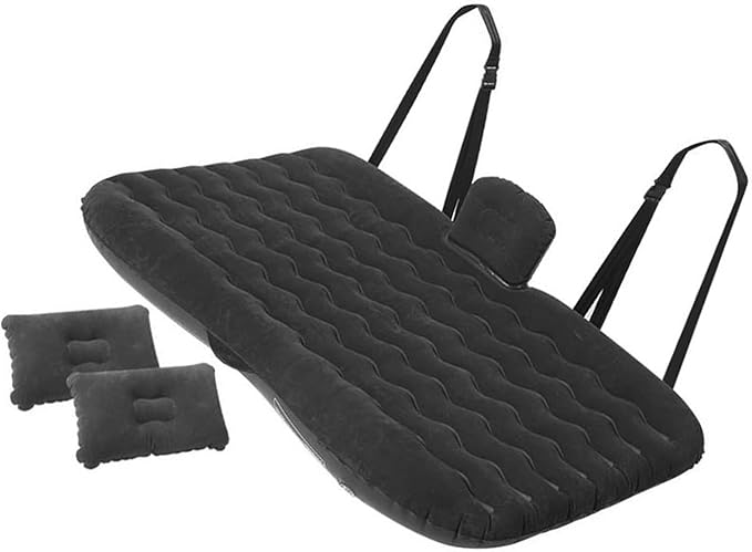 Inflatable Mattress, Car Camping Mattress, SUV Inflatable Mattress, Outdoor Travel Sleeping Pad, Anti-Noise Inflatable Mattress (Black)