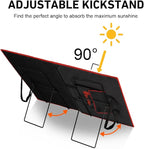 DOKIO Solar Panel Tilt Mount Stand – Lightweight Adjustable Stainless Steel Bracket for Foldable Panels, Portable Angle Adjustment for RV, Tent, Balcony, Camping