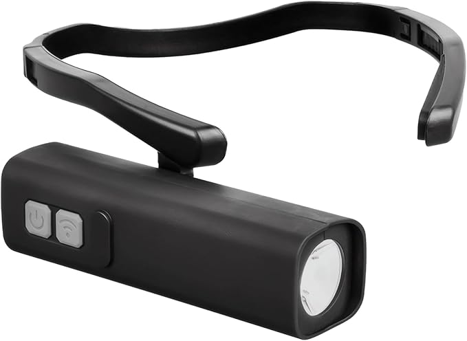 1000Mah Rechargeable Ear Mounted Headlamp With Motion Sensor, Adjustable Brightness For Fishing, Camping, Running, Portable Head Light