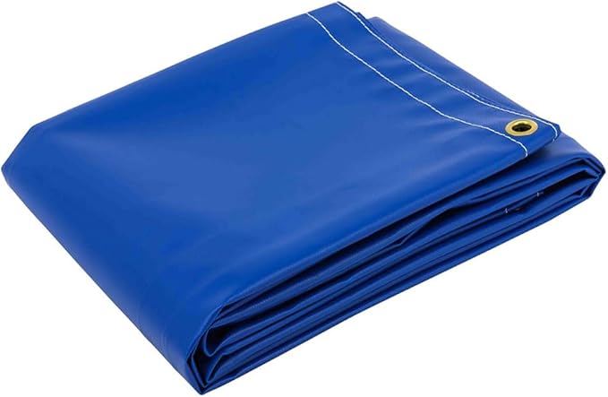 Mytee Products (2 Pack) 10' x 12' Heavy Duty Blue 18oz Vinyl Utility Tarp Waterproof, Multipurpose, Cars, Boats, Campers, Pool Cover, Tent