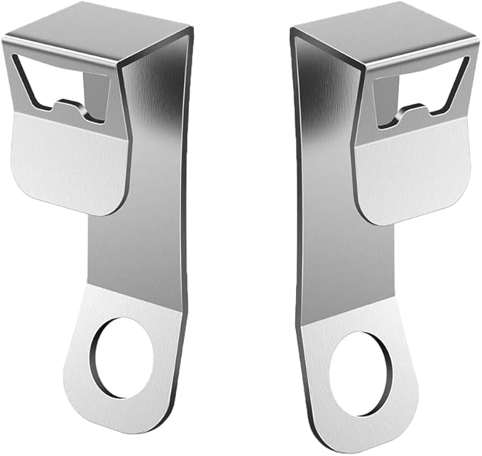 Heavy Duty Metal Cooler Lock Bracket (2-Pack) with Bottle Opener - Security Tie Down Accessories Compatible with Yeti, RTIC, Orca, Engel & Most Popular Coolers