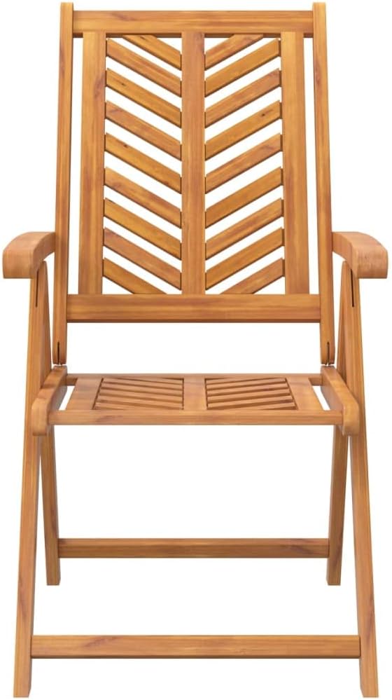 Reclining Patio Chairs 2 pcs,Outdoor Chairs,Leisure Chair,Reception Chair,Garden Chair,Decorative Chair,Camping Chair,Conversation Chair,for Patio,Balcony,Party, Solid Wood Acacia