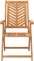 Reclining Patio Chairs 2 pcs,Outdoor Chairs,Leisure Chair,Reception Chair,Garden Chair,Decorative Chair,Camping Chair,Conversation Chair,for Patio,Balcony,Party, Solid Wood Acacia