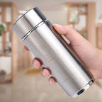 New alkalines Water Bottle, Portable alkalines Ionizer Generator, Stainless Steel Water Filter Bottle, Nano Balance Bio Energy Lonizer Cup Flask for Sports,Camping (Silver)