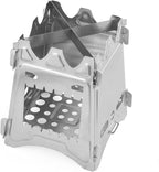 Lightweight Portable Wood Burning Camping Stove Camping Backpacking Stove Folding Wood Stove for Outdoor Hiking Camping Picnic Stove