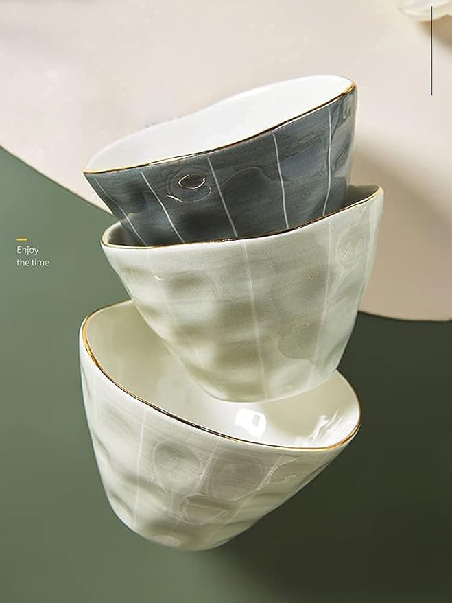9-44 Piece Reactive Glaze Tableware Set, Nordic Luxury Tableware Set and Plate Service for 2-10 People, Large Capacity, Non-Slip Base, Phnom Penh Tableware Set (20pieces)
